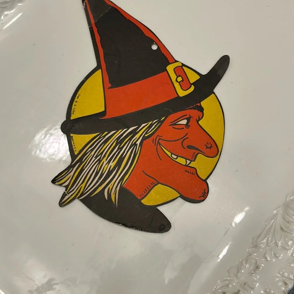 Halloween Witch and Honeycomb Black Cat